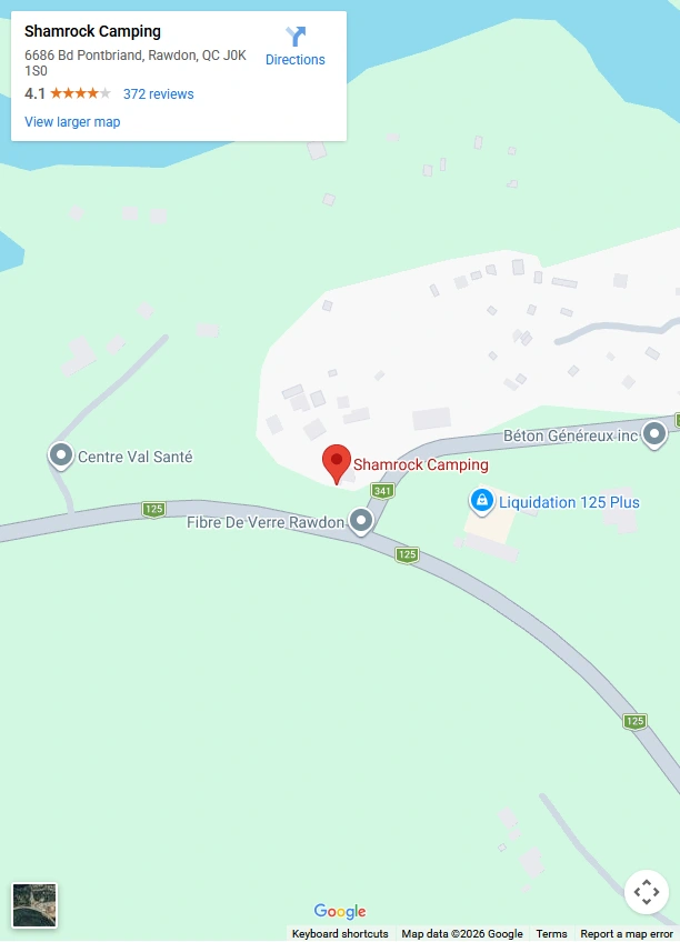 Carte - Camping Shamrock