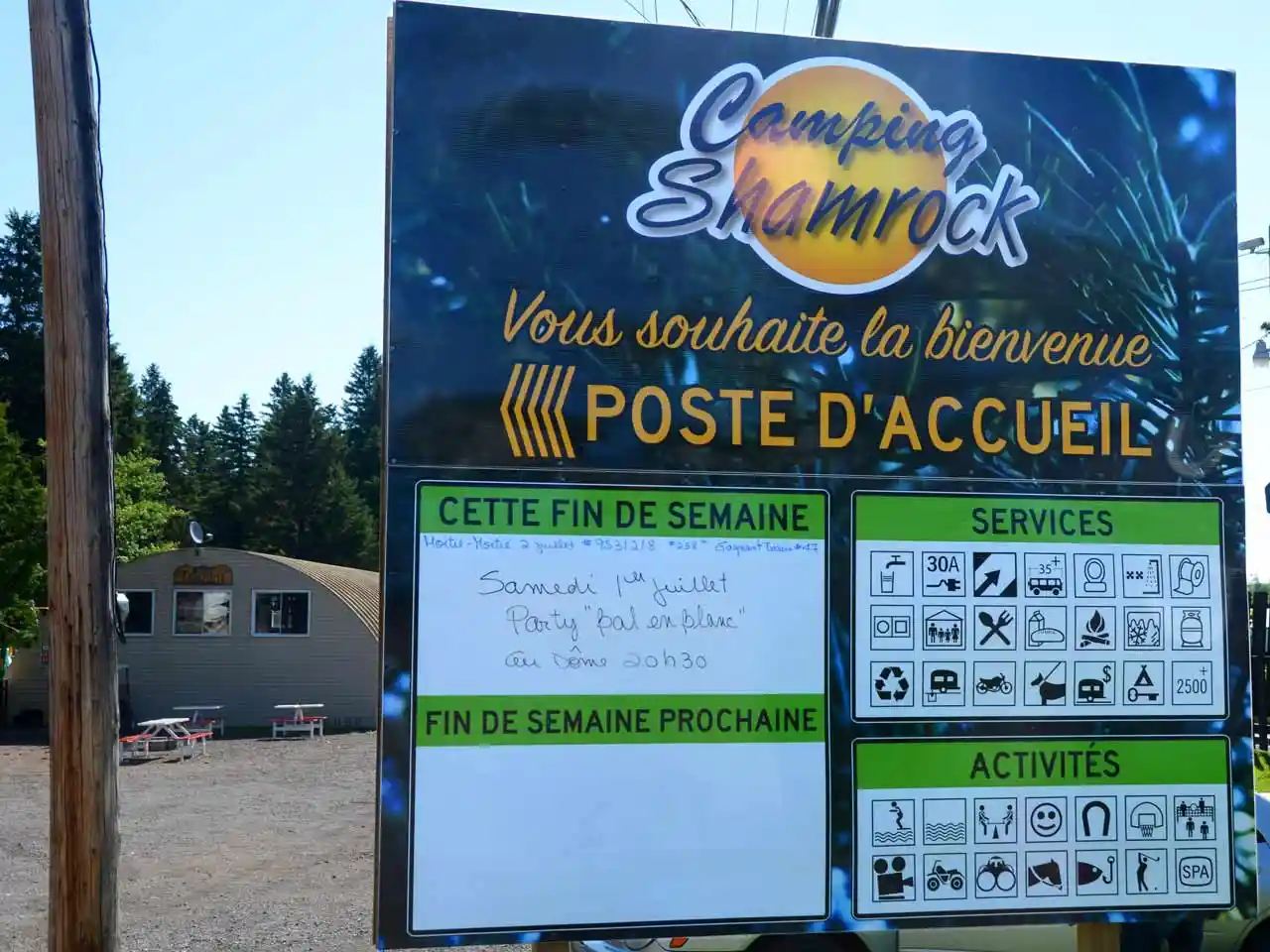 Camping Shamrock Signage panels 2023